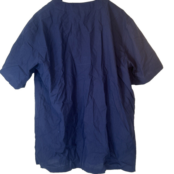 Fruit of the Loom mens Broadcloth XL Short Sleeve Top and Long Pants Pajama Set - Picture 3 of 6